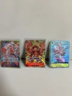ワンピースカード 3枚セット ルフィ SR しらほし UC パラレル