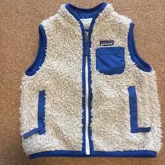 patagonia レトロＸベスト2T ホワイト/ブルー