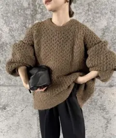 select MOCA by sonオーバーサイズハニカムニット