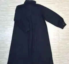 ネイビー　ロングコート　サマンサモスモスブルー