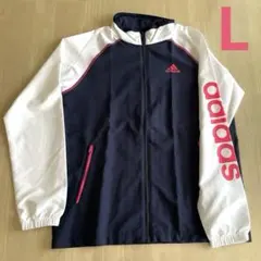 ●最終価格●アディダス　ネイビー　ホワイト　ピンク　ジャージ　L クライマライト