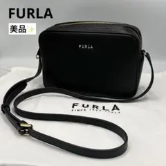 美品✨FURLAフルラ　リリー　ショルダーバッグ　 ブラック　現行メタルロゴのサムネイル