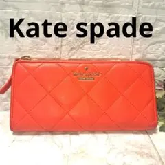 ✨️素敵✨️kate spadeケイトスペード長財布　ラウンドファスナーオレンジのサムネイル