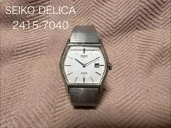 SEIKO セイコー　DELICA シルバー 六角形　自動巻き腕時計のサムネイル