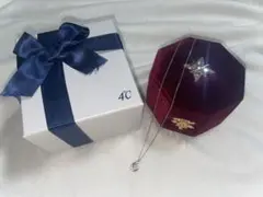 【4℃】 ヨンドシー ネックレス K10ホワイトゴールド ケース・ラッピング付き