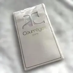 クレージュ　網タイツ　白×花柄