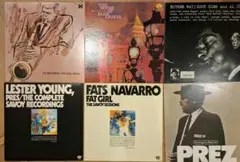 ジャズLP 6枚（Lester Young, Fats Navarro, J