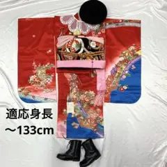 七五三 7歳 女の子 セット 正絹 昭和レトロ 金駒刺繍 牡丹 0706 - メルカリ