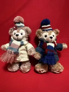 ダッフィー&シェリーメイ ぬいぐるみバッジ 冬バージョン 【2012年】