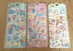 マシュマロシール　キャラクターシール 3枚セット