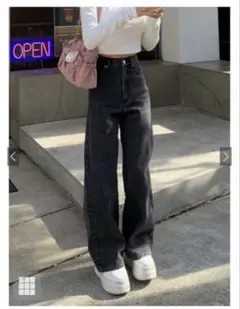 ★mii様用です★ハイウエストセミワイドデニムパンツ XS