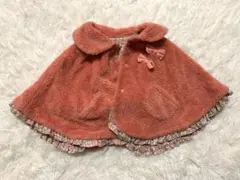 フリースベビーポンチョ　リバーシブル