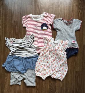 ドレスオール　カバーオール　ロンパース　50 60 新生児