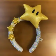 USJ スーパースター　カチューシャ　キラキラ　スーパーニンテンドーワールド