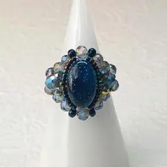 No.3877 ビーズリングハンドメイド(13～15号)