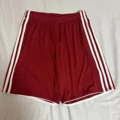 adidas 赤 ストライプ パンツ M