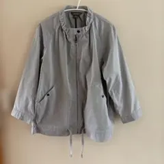 Eddie Bauer レディース ブルゾン ストライプ柄 PLサイズ　七分袖のサムネイル
