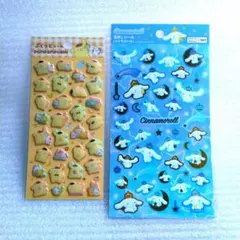 ぷくっとシール ポムポムプリンとシナモロール サンリオ