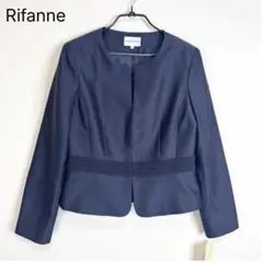 【タグ付き】リファンネ 胸当て付き2wayシャンタン生地ノーカラージャケット