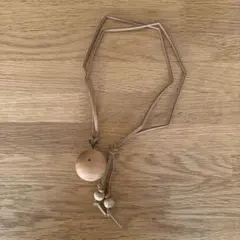 木製/ペンダント/異端者ネックレス/チ。地球の運動について ライトブラウン