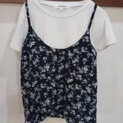 GLOBAL WORK フラワープリント Tシャツ
