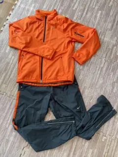 オレンジ フルジッパー ナイロンジャケット