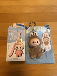 ラブブ　PIN FOR LOVE マスコット キーホルダー　イニシャル 【＆】