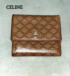【希少】CELINE セリーヌ ヴィンテージ 三つ折り財布 マカダム柄 90sのサムネイル