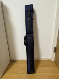 即発送 新品 ビリヤード キューケース ショルダー紐付 5分割 ブルー