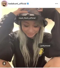 junkymood 長袖Tシャツ　黒　ブラック　倖田來未　着用
