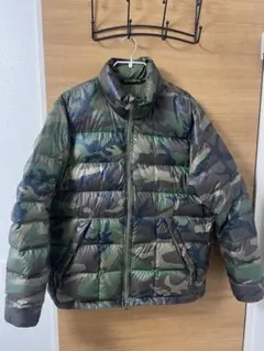迷彩ダウンジャケット カモフラ柄 ウッドランド Jungle Storm カモ柄 