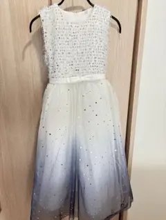 子供用ドレス ホワイト・グラデーション140cm