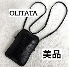 ✨美品✨ オリタタ OLITATA 牛革 スマホショルダー 本革 レザー
