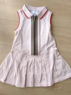 Burberry キッズ サーモンピンクワンピース - メルカリ