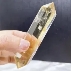 【天然石】高透明度 シトリン ダブルポイント