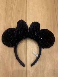 ミッキー耳カチューシャ ネイビースパンコール