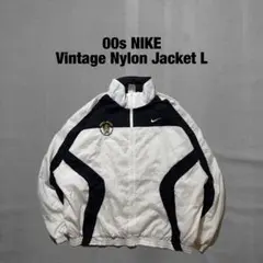 90s ナイキ 菅田将暉着用 同モデル ナイロンジャケット 白タグ 刺繍ロゴ 菅田将暉さん着色違い】ナイキ ナイロンジャケット 刺繡