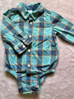 baby GAP チェック柄ロンパース 6-12ヶ月