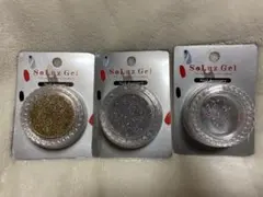 SoLuz Gel ジェルネイル グリッター&ラインストーン