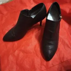 銀座カネマツ　ショートブーツ　ブーティ　黒　24.5