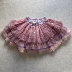 パンパンチュチュ スカート Lサイズ きらきらお星様のチュチュプリンセス 紫