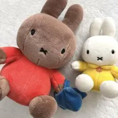 【miffy】ミッフィー　メラニー　ぬいぐるみ　平成レトロ　セキグチ　2点　レア