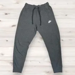 美品✨ナイキ ジョガーパンツ スウェット グレー S 刺繍ロゴ 綿100%
