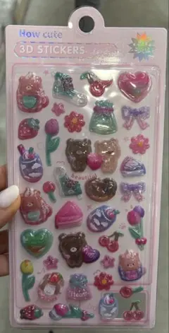 ボンボンドロップシール 3Dシール ぷっくり