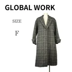 GLOBAL WORK チェスターコート　チェック