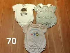 バースデイ 半袖ロンパース セット 70センチ