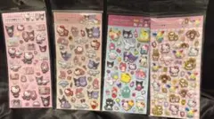 サンリオキャラクターズ ラメ入り樹脂もりシール 4枚セット