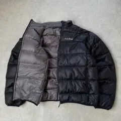 mont-bell モンベル アルパイン ダウンジャケット ロゴ 黒