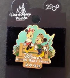 ★レア！レトロ★WDW★ディズニー・ヒルトンヘッドアイランドリゾート★ピンバッジ