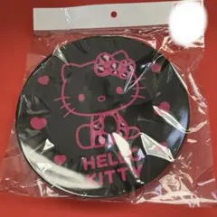 サンリオ　ハローキティ　メラミンプレート　ブラック　ヒョウ柄　アベイル
